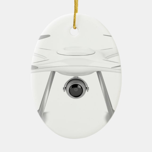 Drone Ceramic Ornament (Front)