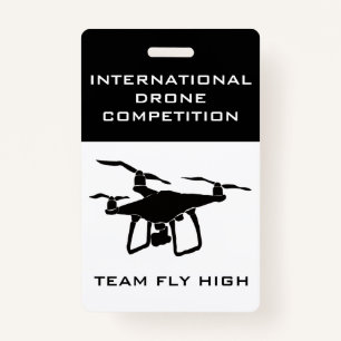 Drone Competition Name Tag Badge