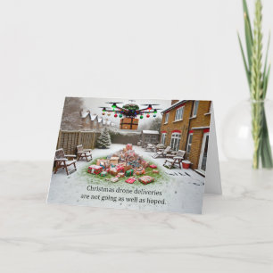 Drone Delivery Christmas Greeting Card 2024