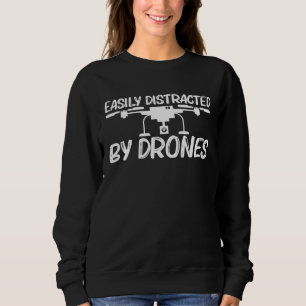 Drone Design For Men Women Helicopter Chopper Sweatshirt