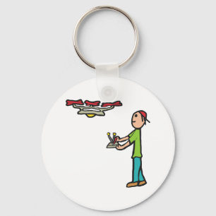 Drone Flying Keychain