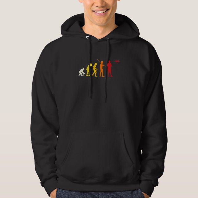 Drone Fyling Evolution Design Drone Pilot Hoodie (Front)