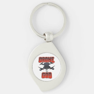 Drone God logo Keychain