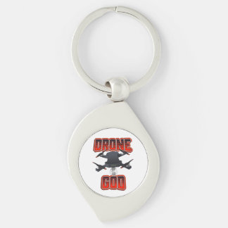 Drone God logo Keychain