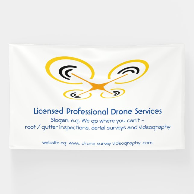Drone Inspection, Survey and Video Service Banner (Horizontal)