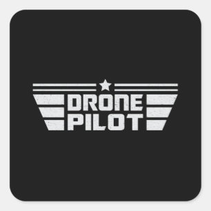 Drone Pilot Camera Quadcopter FPV Drones Gift Idea Square Sticker