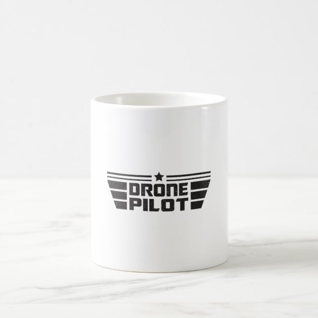 Drone Pilot Camera Quadcopter FPV Funny Gift Idea Coffee Mug (Center)