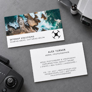 Drone Pilot Photographer UAV Photo Template Business Card