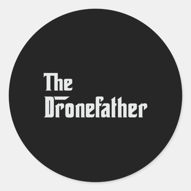 Drone Pilot Quadcopter Drones FPV Camera Gift Idea Classic Round Sticker (Front)