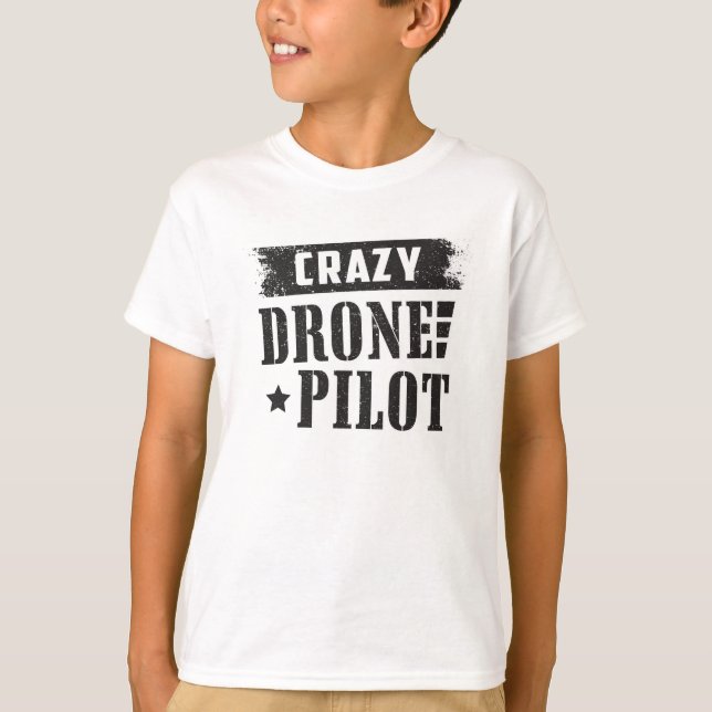 Drone Pilot Quadcopter Drones FPV Funny Gift T-Shirt (Front)
