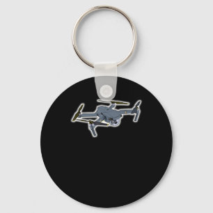 Drone Pilot Quadcopter Pilot Flying Drones Keychain