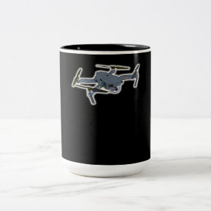 Drone Pilot Quadcopter Pilot Flying Drones Two-Tone Coffee Mug