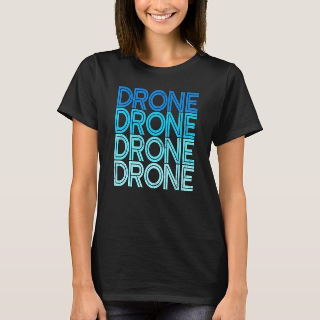 Drone Pilot Retro Vintage T-Shirt (Front)