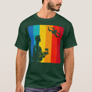 Drone Pilot Vintage Retro Drone Gifts T-Shirt