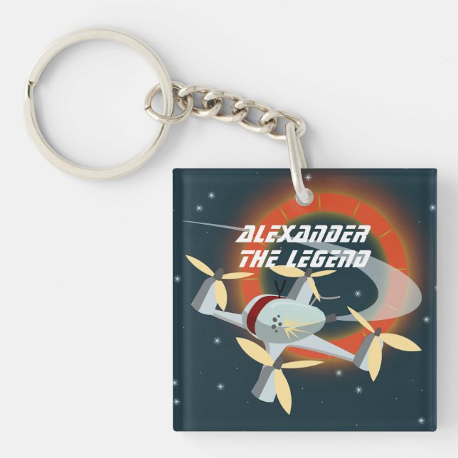 Drone Racing Keychain (Front)
