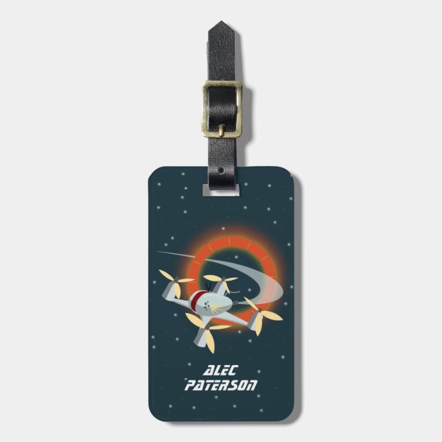 Drone Racing Luggage Tag (Front Vertical)