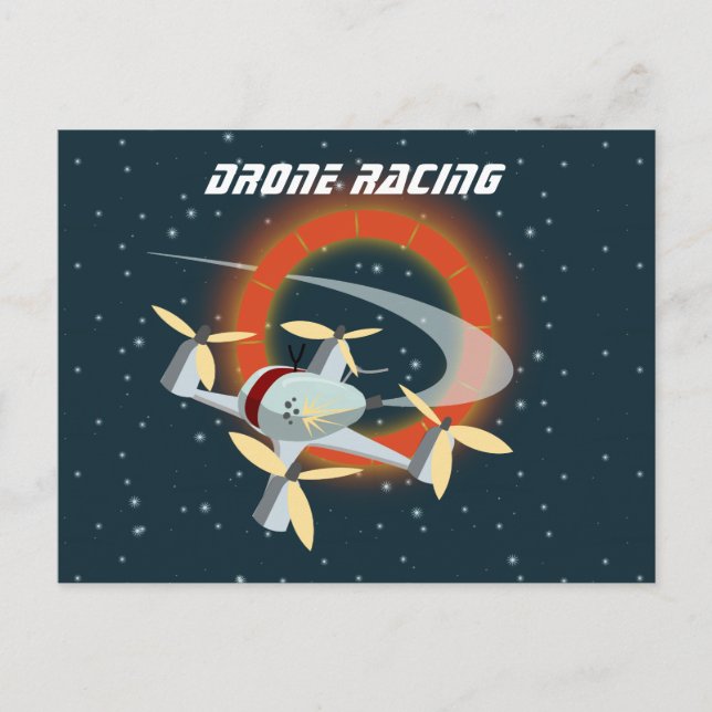 Drone Racing Postcard (Front)