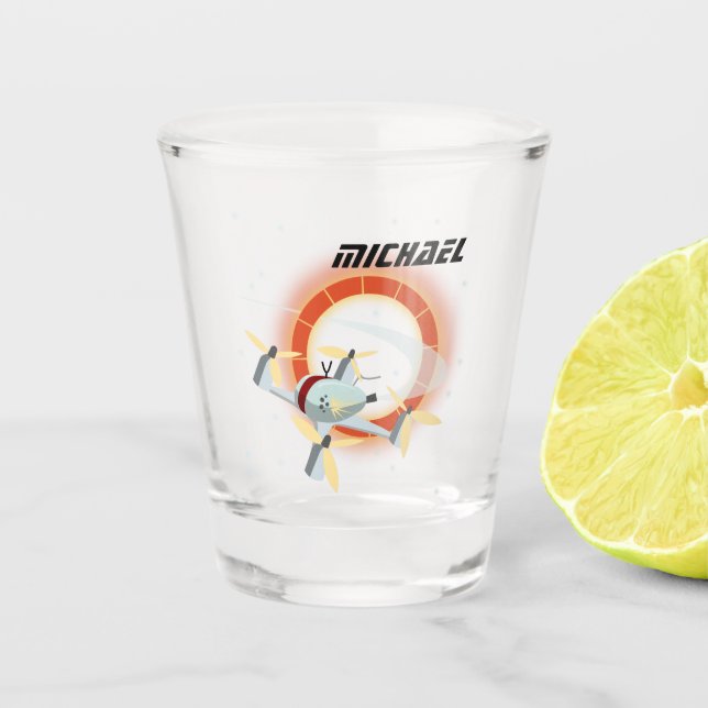 Drone Racing Shot Glass (Front)