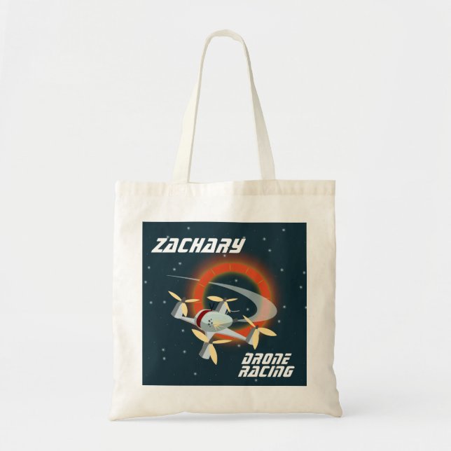 Drone Racing Tote Bag (Front)