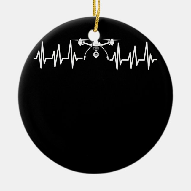 Drone s For Men Multicopter Boy Kids FPV Pilot  Ceramic Ornament (Front)