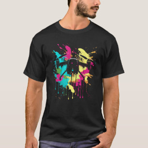Drone Splash Quadrocopter Drone Pilot Retro Drone T-Shirt