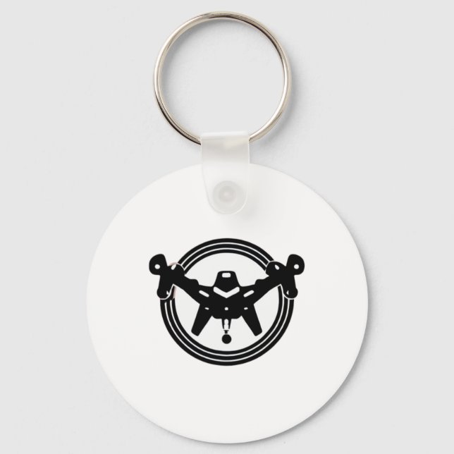Drone Swarm Uav Rpv Team Pilot Art Ukraine Patch  Keychain (Front)