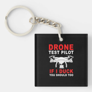 Drone Test Pilot Keychain