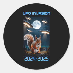 Drone Ufo Alien Invasion Uap New Jersey  Classic Round Sticker