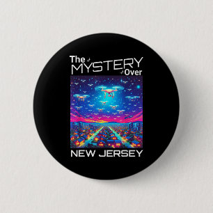 Drones New Jersey The Mystery Over New Jersey Funn 2 Inch Round Button