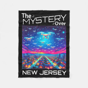 Drones New Jersey The Mystery Over New Jersey Funn Fleece Blanket