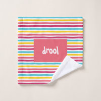 "drool" Colourful Striped Candy Funny