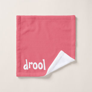 "drool" Fun Funny! Wipe Your Pets Face Wash Cloth