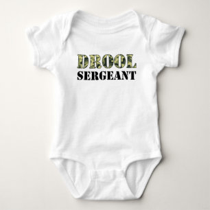 Drool Sergeant Camo Army Baby Bodysuit