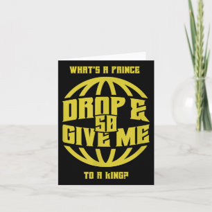 Drop And Give Me 50 (fifty) Rap Beef Pushups  Card