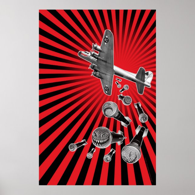 Drop Beats Black Sky Print (Front)