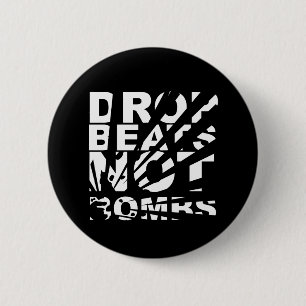 Drop Beats Not Bombs Explosion 2 Inch Round Button