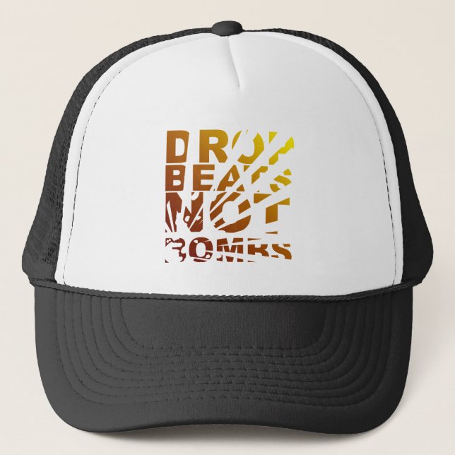 DROP BEATS NOT BOMBS EXPLOSION - DJ TRUCKER HAT (Front)