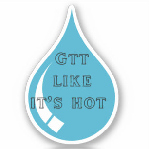 Drop (Gtt) Comme Son Sticker À Chaud