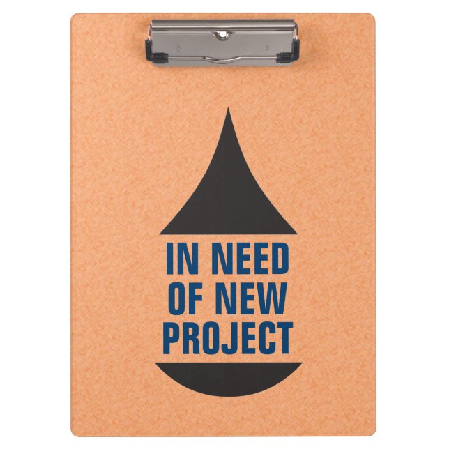 Drop Icon Need Project Black Clipboard (Front)