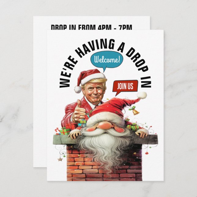 DROP IN Flat Holiday Card (Front/Back)