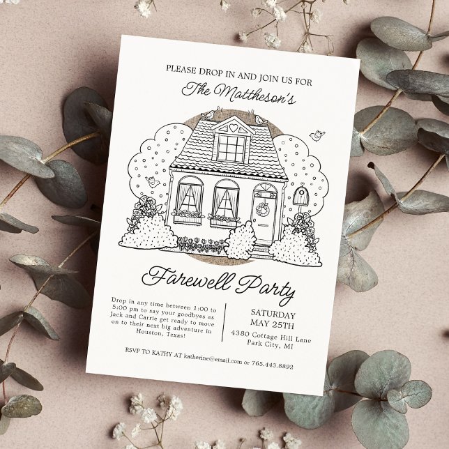 Drop In Stop By Farewell Party Invitation (Creator Uploaded)