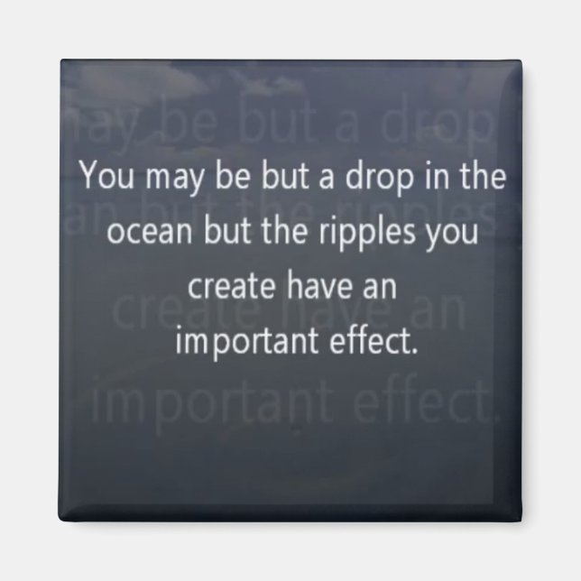 drop in the ocean magnet (Front)