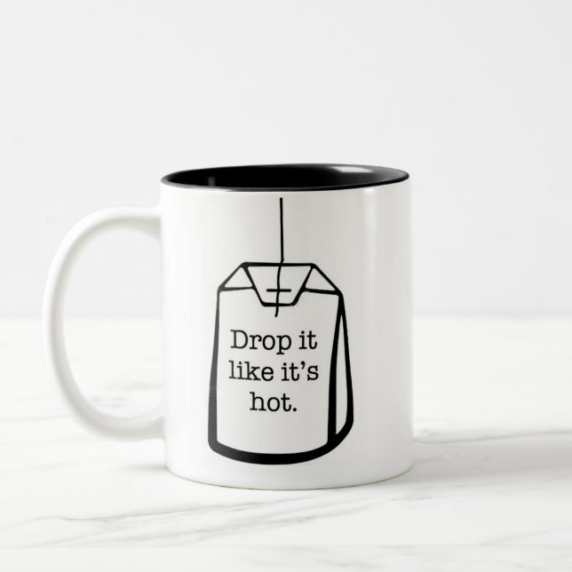 Drop It Like It's Hot Two-Tone Coffee Mug (Left)