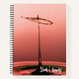 Drop Splash Spiral Notebook