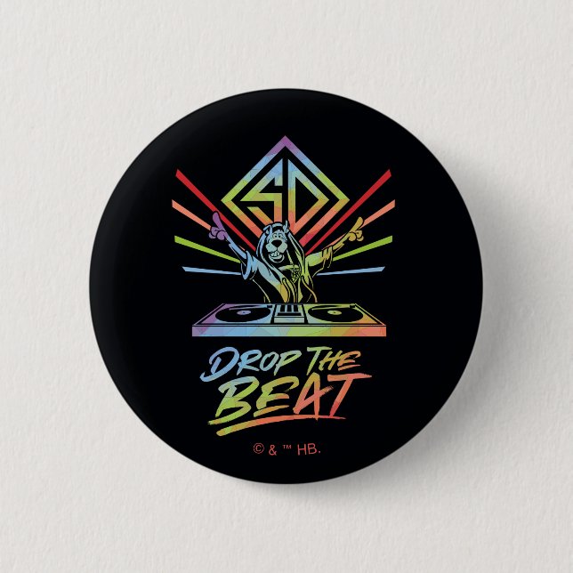 Drop the Beat: DJ Scooby-Doo 2 Inch Round Button (Front)