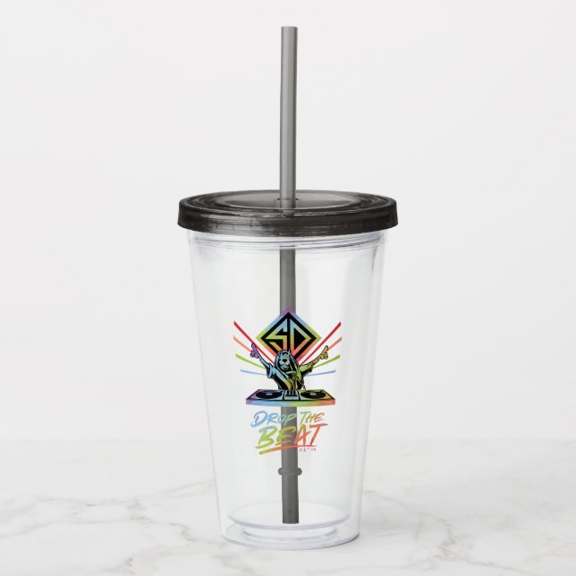 Drop the Beat: DJ Scooby-Doo Acrylic Tumbler (Front)