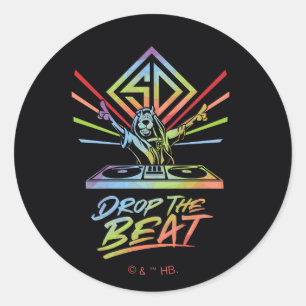 Drop the Beat: DJ Scooby-Doo Classic Round Sticker