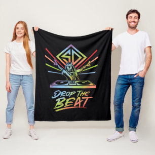 Drop the Beat: DJ Scooby-Doo Fleece Blanket