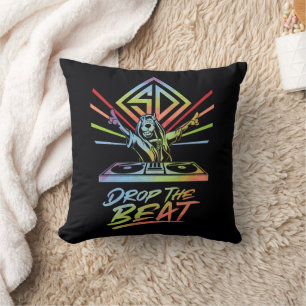 Drop the Beat: DJ Scooby-Doo Throw Pillow