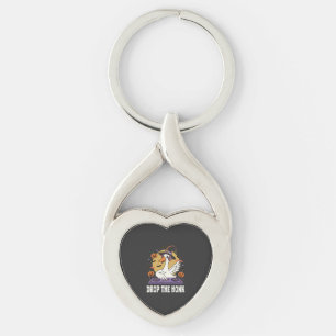 Drop The Honk Halloween DJ Goose Keychain